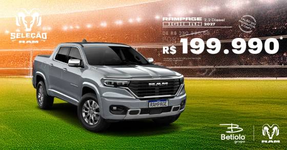 RAM RAMPAGE 2.2 TURBO DIESEL BIG HORN 4X4 AUTOMÁTICO RAM RAMPAGE 2.2 TURBO DIESEL BIG HORN 4X4 AUTOMÁTICO